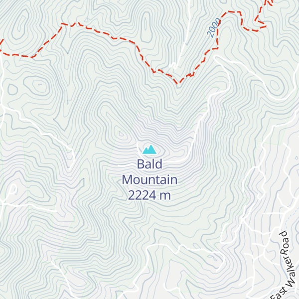 Map of Bald Mountain