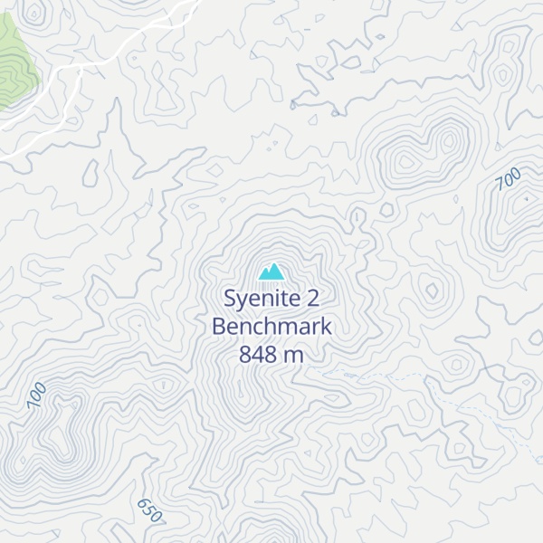 Map of Syenite 2 Benchmark