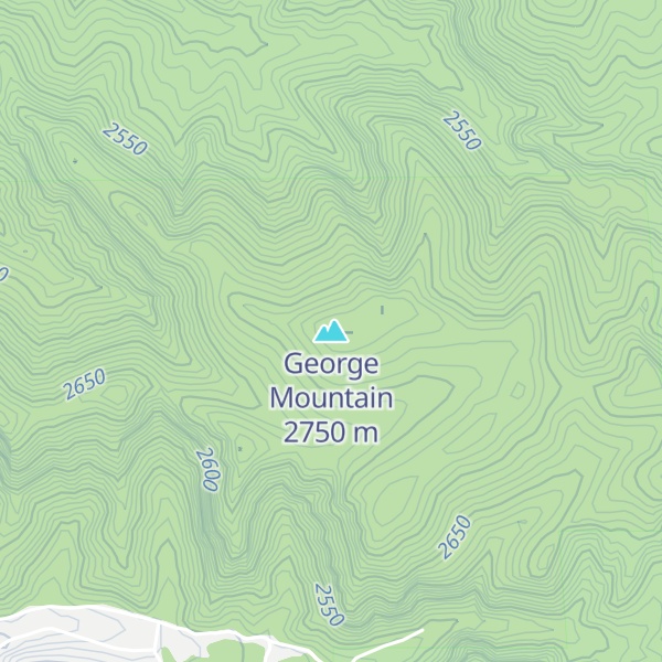 Map of George Mountain