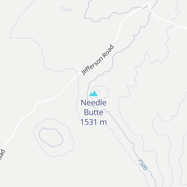 Map of Needle Butte