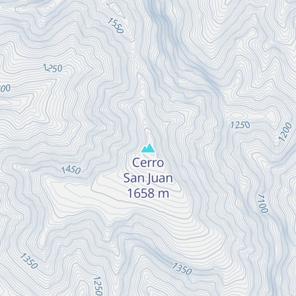 Map of Cerro San Juan