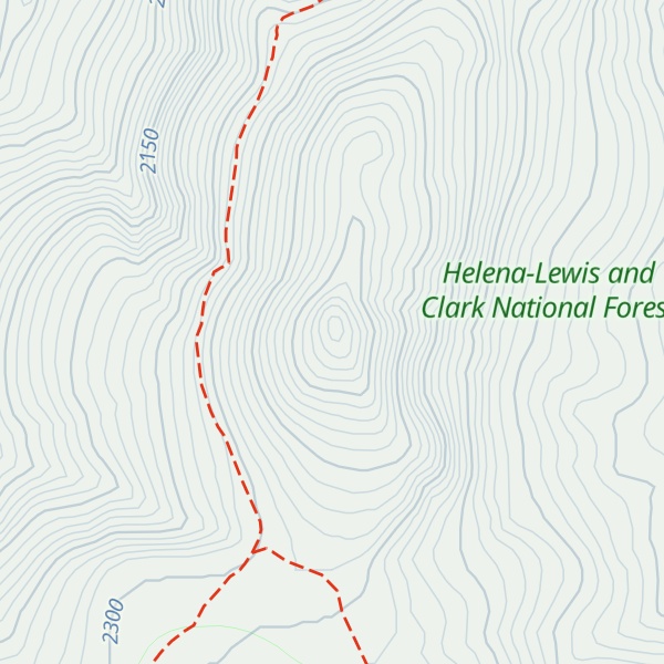 Map of Bison Mountain