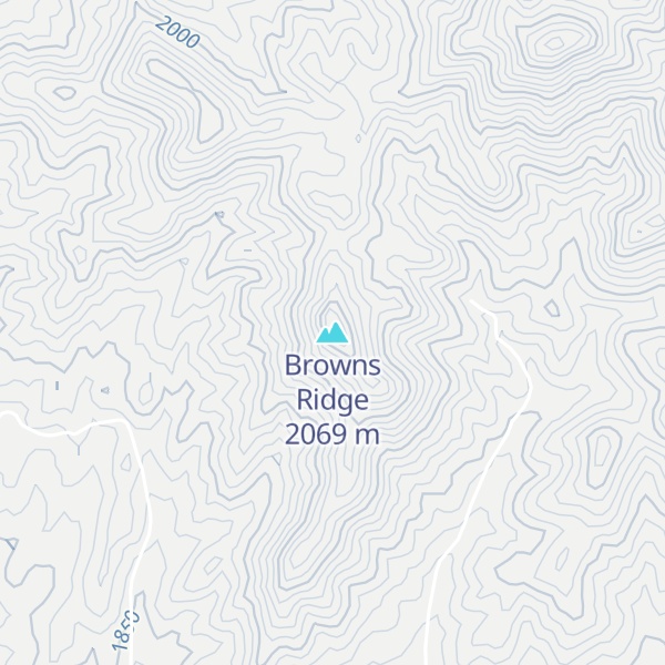 Map of Browns Ridge