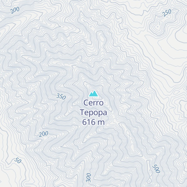 Map of Cerro Tepopa