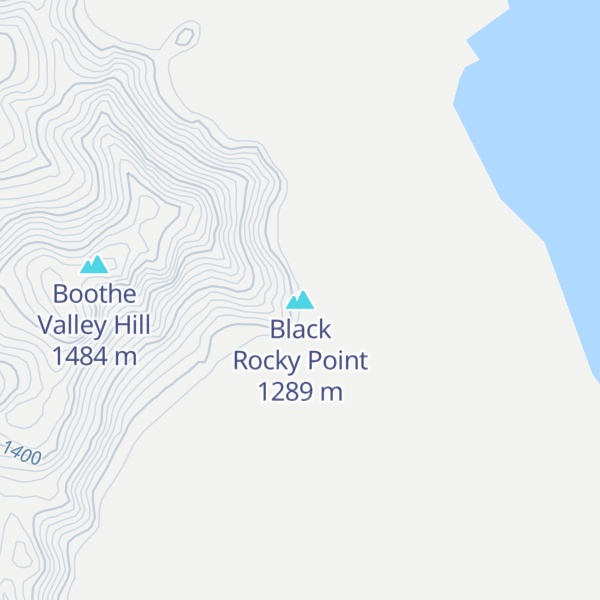 Map of Black Rocky Point
