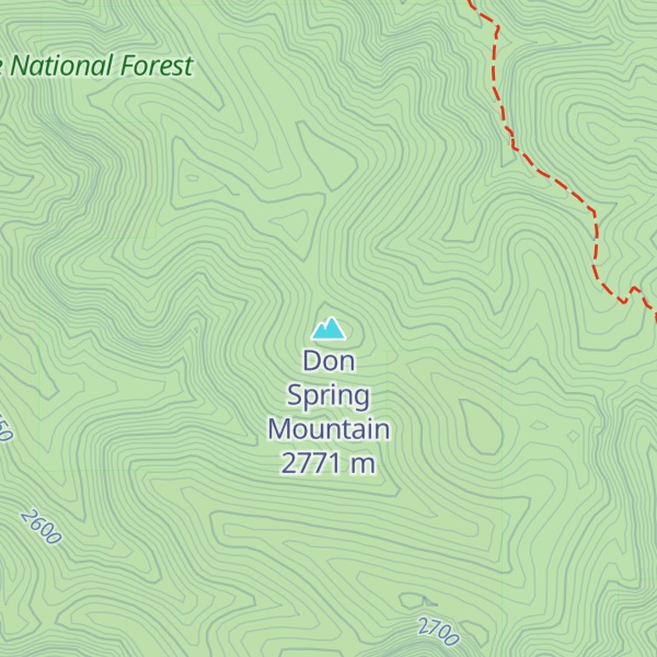 Map of Don Spring Mountain