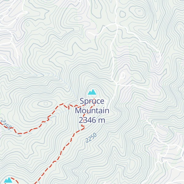 Map of Spruce Mountain