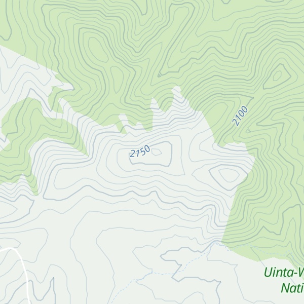 Map of Red Skin Knolls