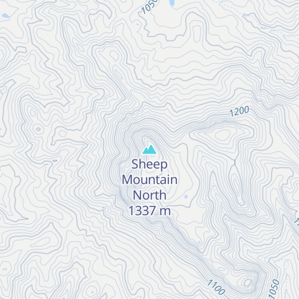 Map of Sheep Mountain North