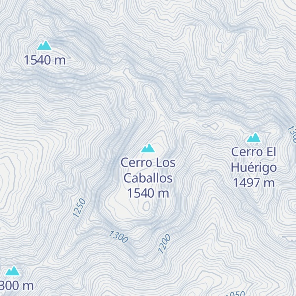 Map of Cerro Los Caballos