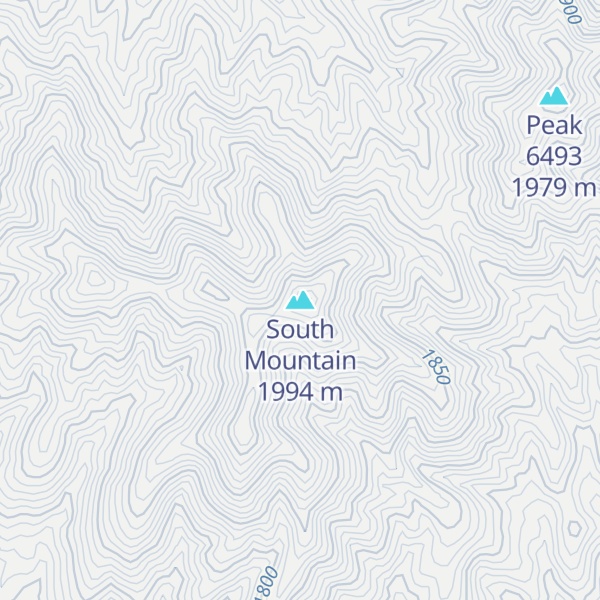 Map of South Mountain