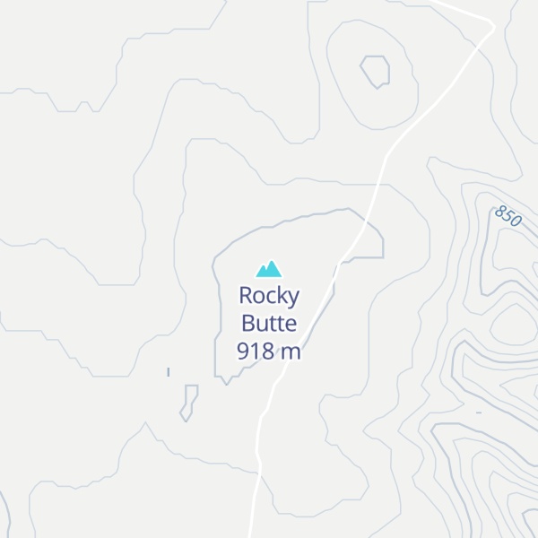 Map of Rocky Butte
