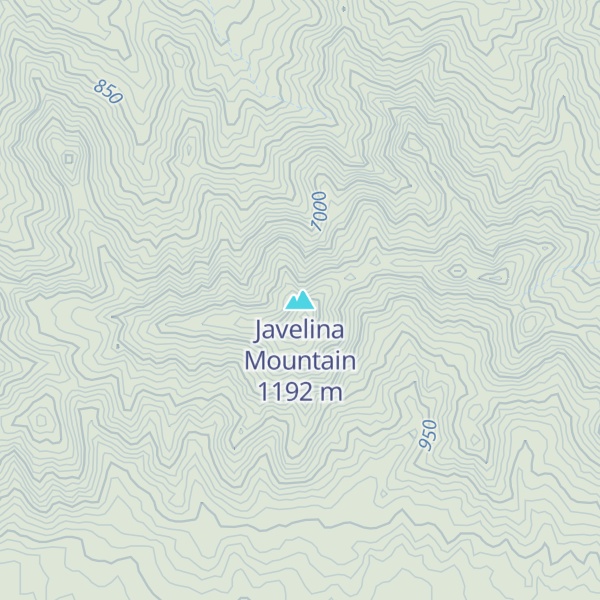 Map of Javelina Mountain