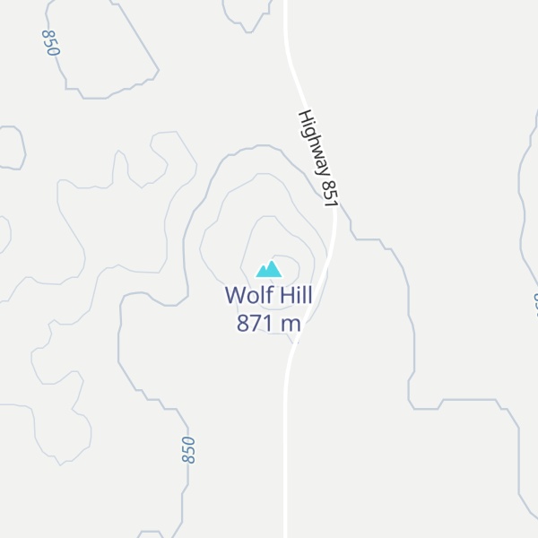 Map of Wolf Hill