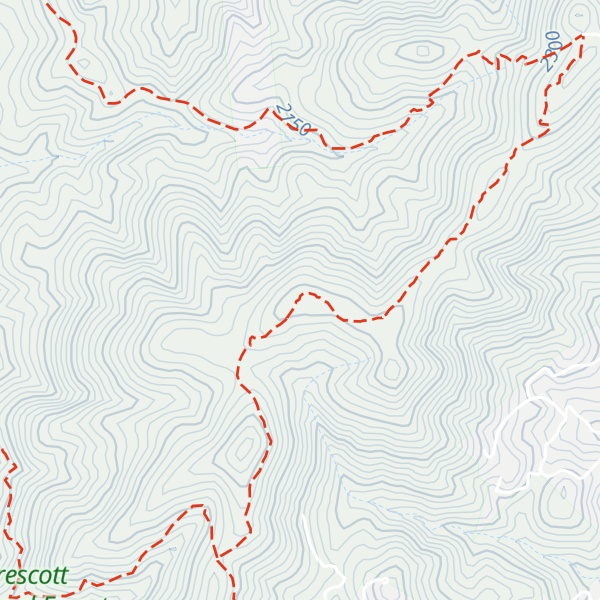Map of South Spruce Ridge
