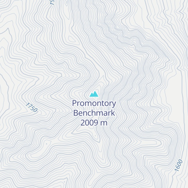 Map of Promontory Benchmark
