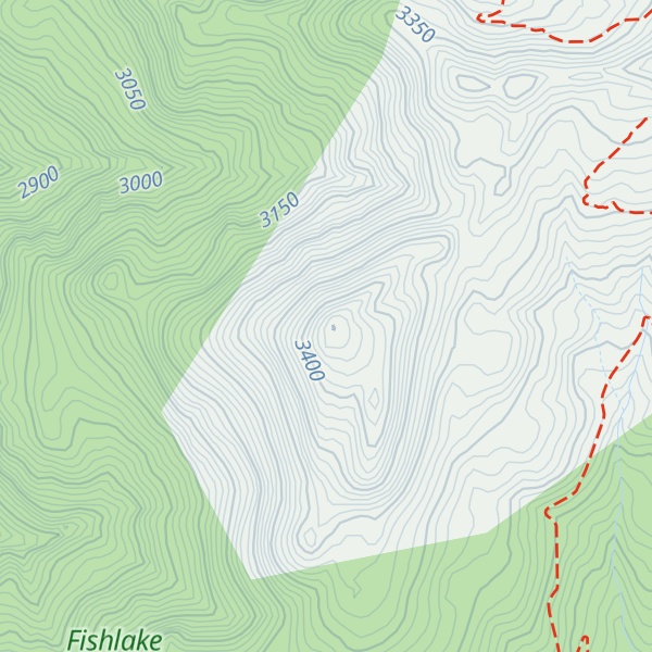 Map of Shelly Baldy Peak