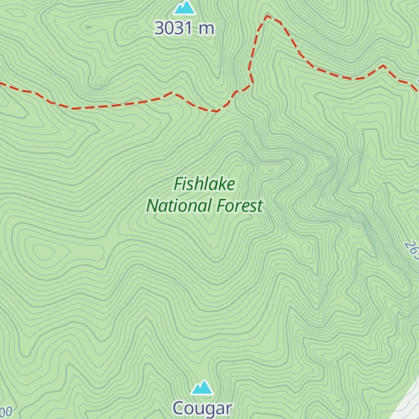 Map of Chokecherry Peak