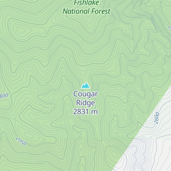 Map of Cougar Ridge