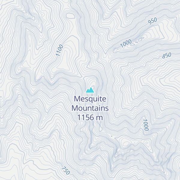 Map of Mesquite Mountains