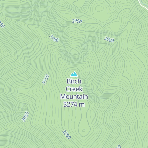 Map of Birch Creek Mountain