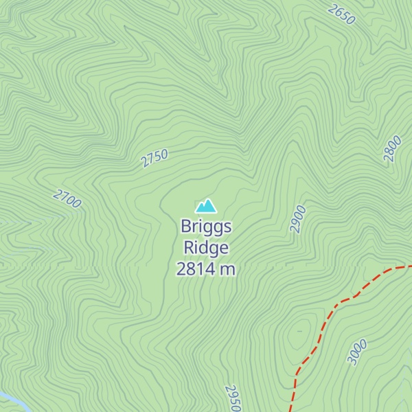Map of Briggs Ridge