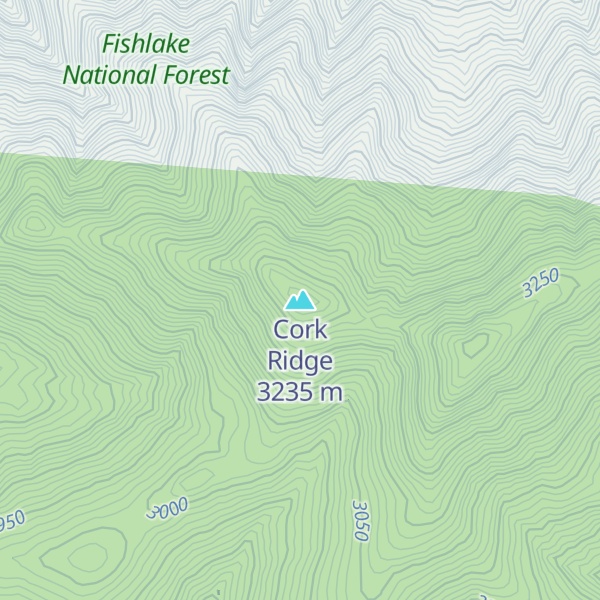 Map of Cork Ridge