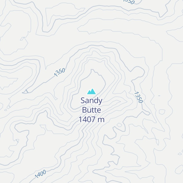 Map of Sandy Butte