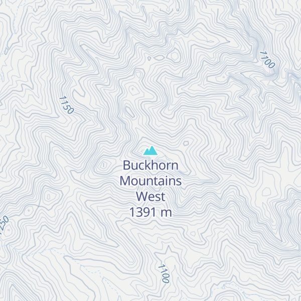 Map of Buckhorn Mountains West