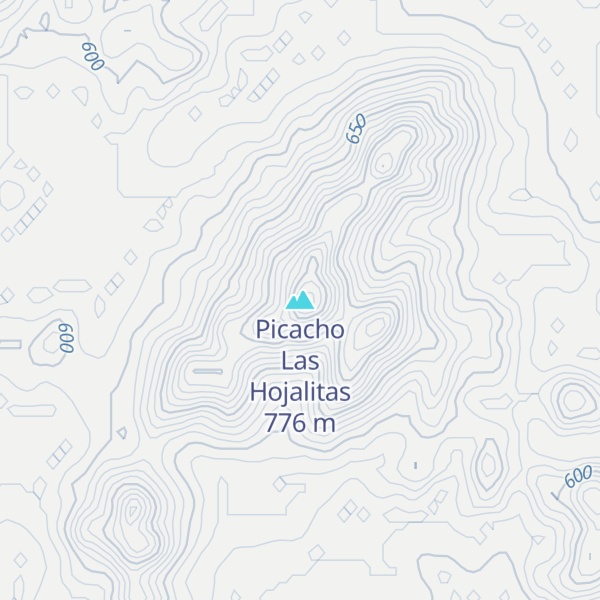 Map of Picacho Las Hojalitas