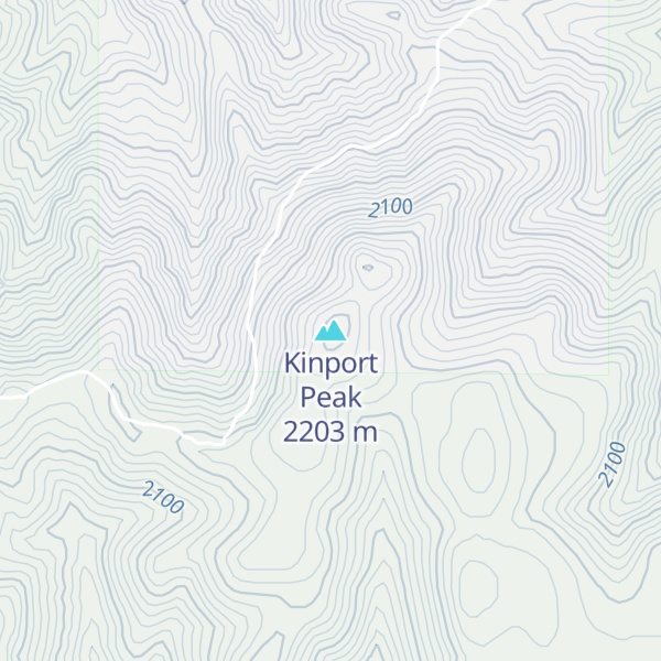 Map of Kinport Peak