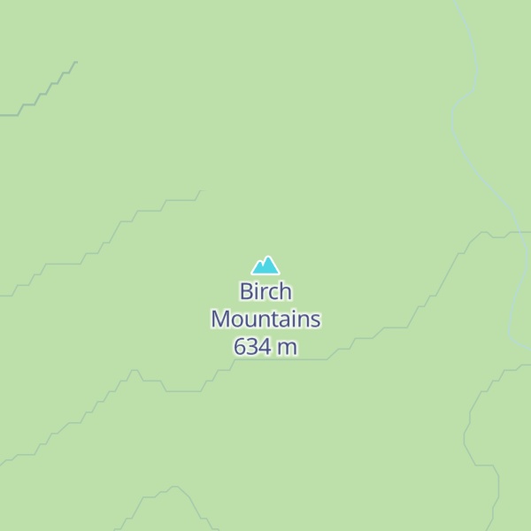 Map of Birch Mountains