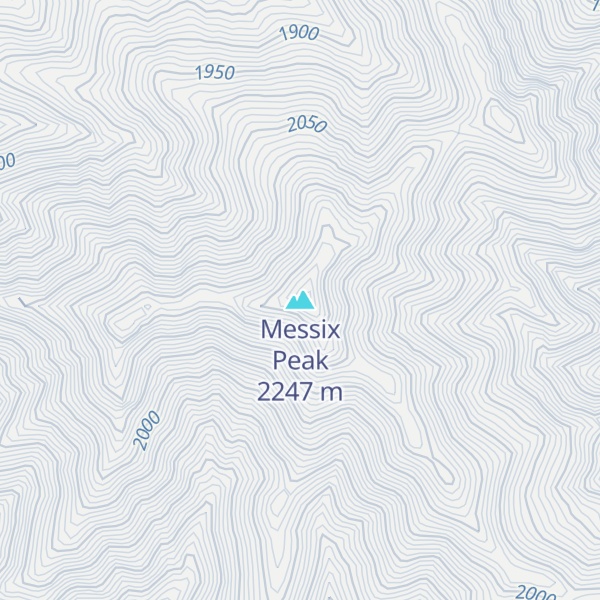 Map of Messix Peak