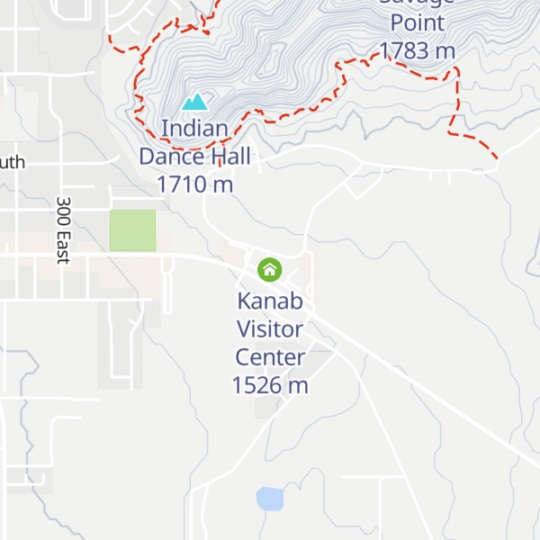Map of Kanab Visitor Center