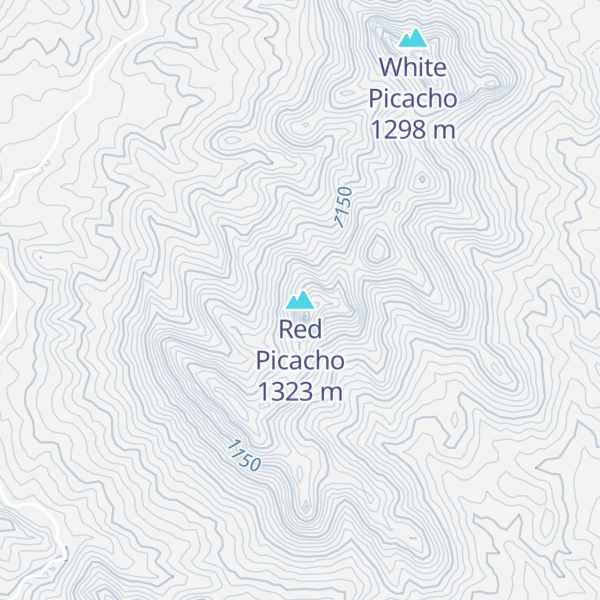 Map of Red Picacho