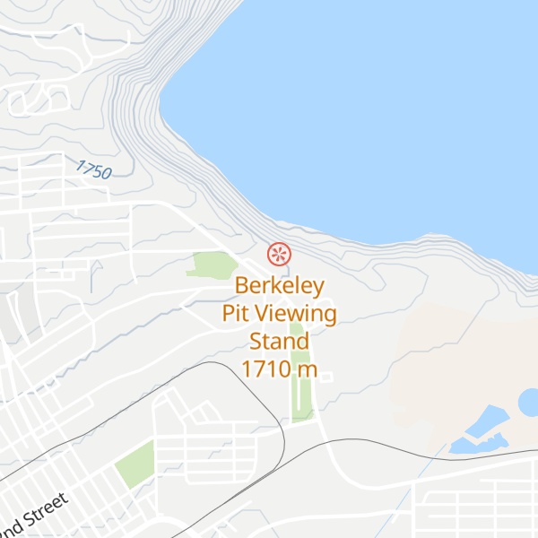 Map of Berkeley Pit Visitor Information & Tickets