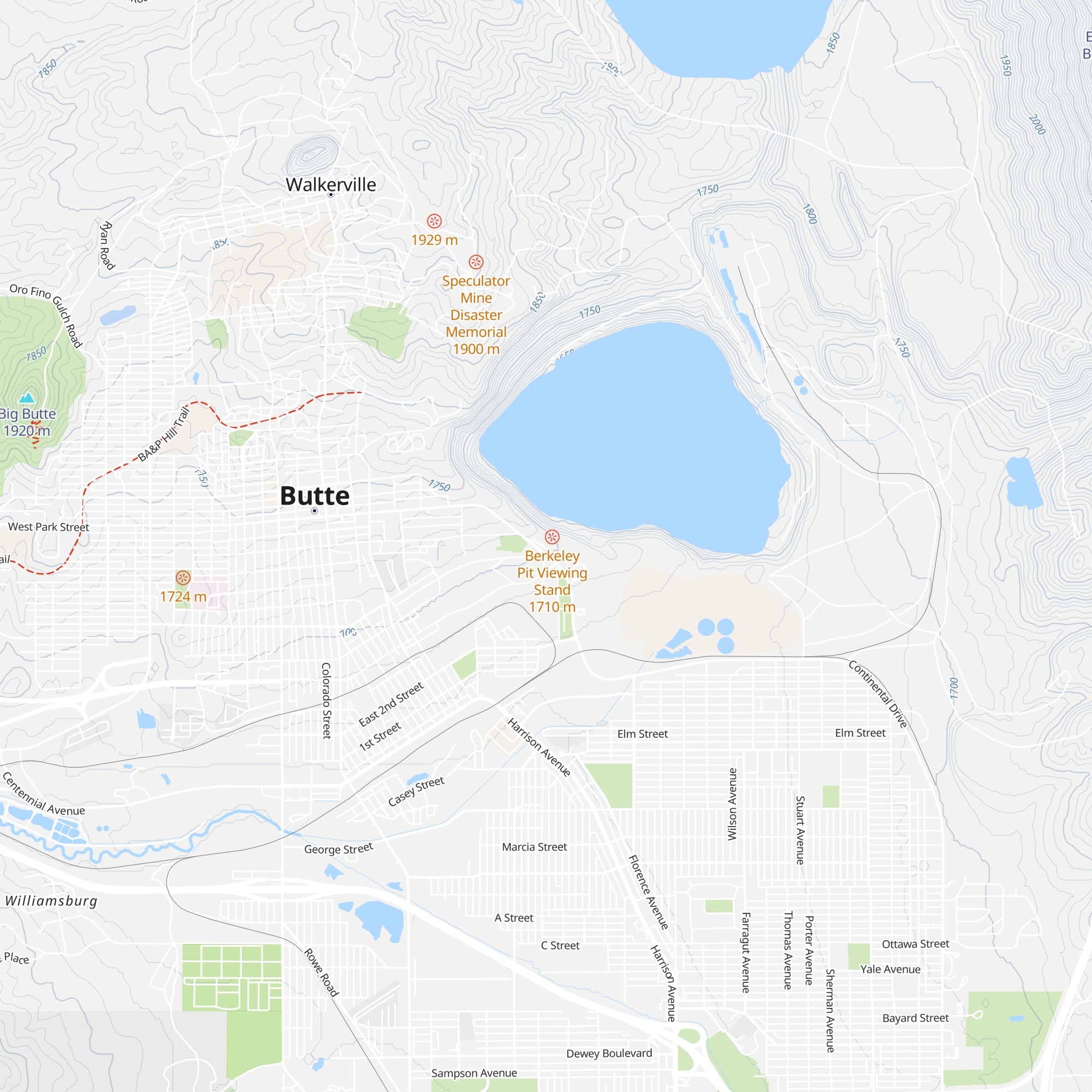 Berkeley Pit Visitor Information & Tickets map