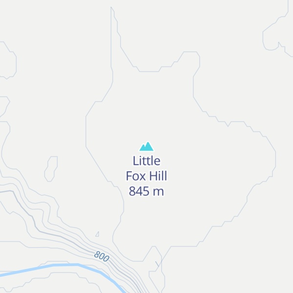 Map of Little Fox Hill