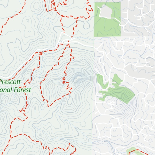Map of Thumb Butte