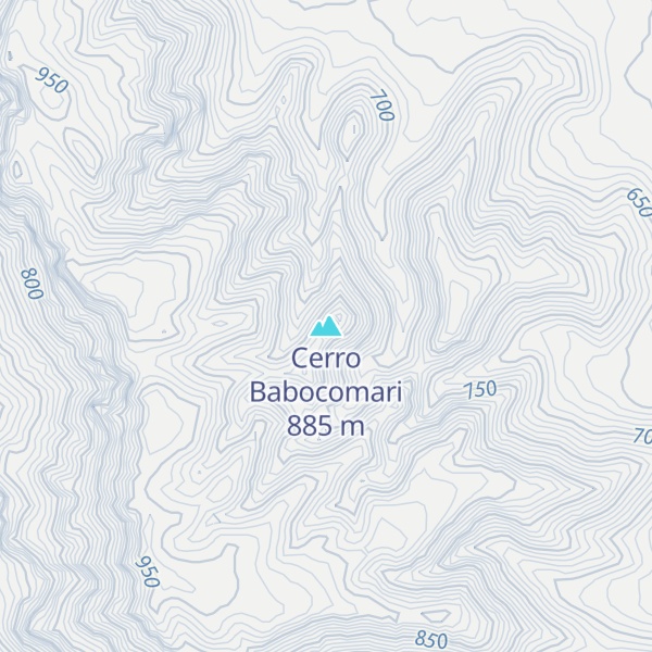 Map of Cerro Babocomari