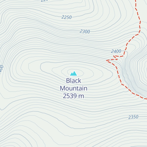 Map of Black Mountain