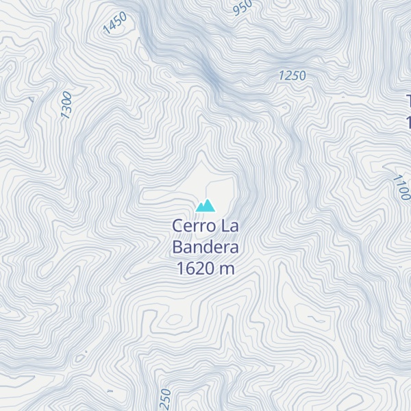 Map of Cerro La Bandera