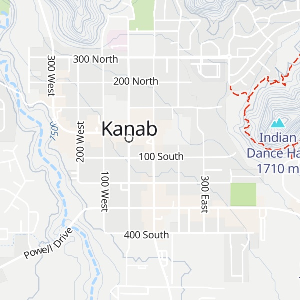 Map of Kanab Tourism Office