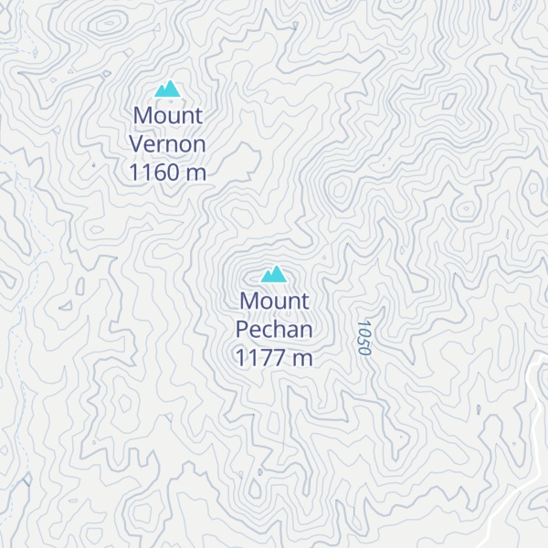 Map of Mount Pechan