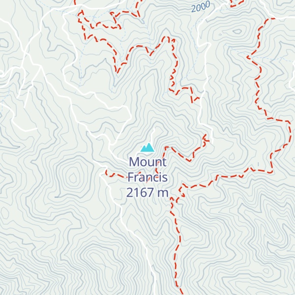 Map of Mount Francis