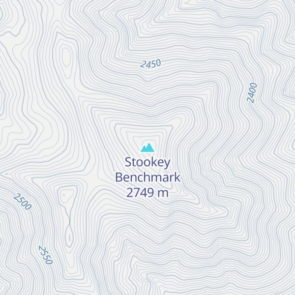 Map of Stookey Benchmark