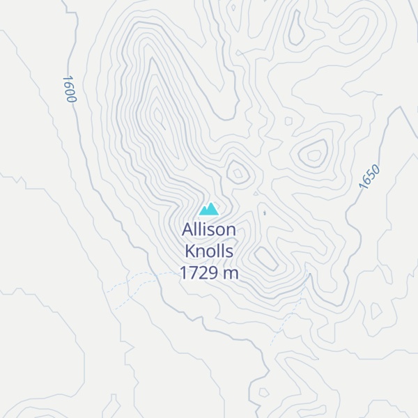 Map of Allison Knolls