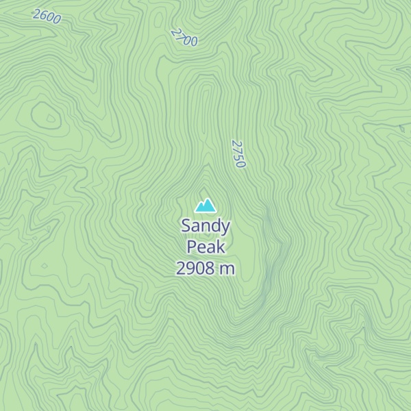 Map of Sandy Peak