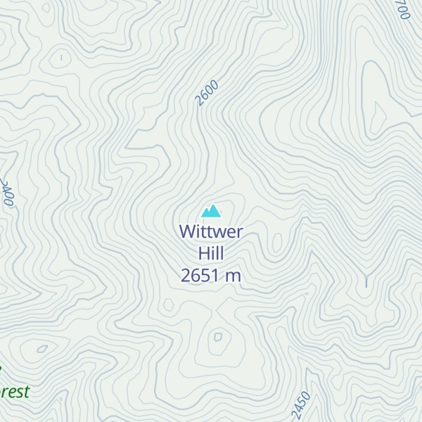 Map of Wittwer Hill