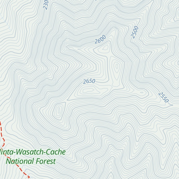 Map of North Slate Rock Peak (8855)